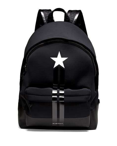 Givenchy Star/Stripe Neoprene Backpack 